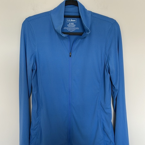 L.L. Bean Blue Athletic Zip Up Jacket‎ - Size Medium Reg - Picture 4 of 5